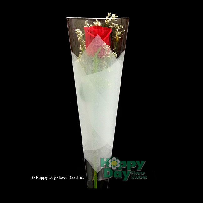 7219-0-Single Tissue White with Flowers