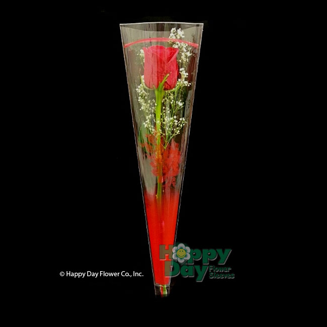 7221-UNO-Red Single with Flowers