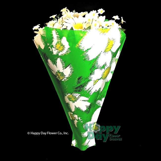 7369-1-Andys Daisy White & Green 13" with Flowers