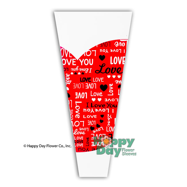 7039-5-Word Heart Red 8"