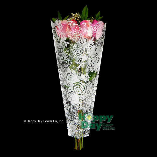7134-0-Elegance White with flowers
