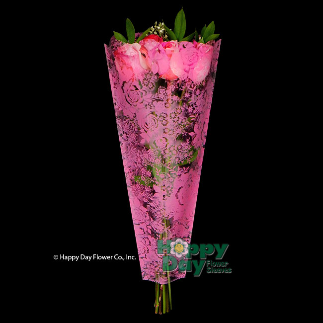 7134-2-Elegance Pink with flowers