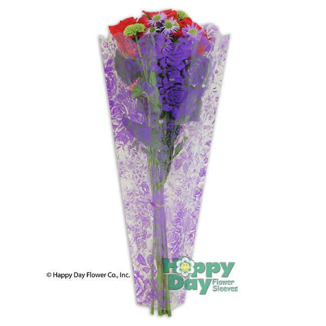7134-6-Elegance Purple with Flowers