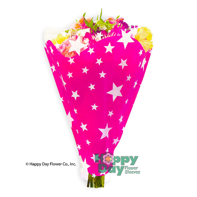 5030-2-Hot Pink Stars shown with Flowers