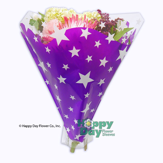 5032-6-Stars Purple shown with Flowers