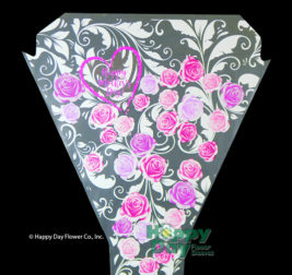 DECOREA Flower Wrapping Single Rose Sleeve - Lulu Two Tone Cotton Deco Mesh  - DECOREA