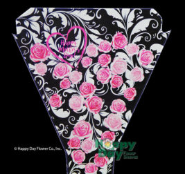 Pretty Roses and Scrolls Transparent Flower Sleeve for Mother's Day