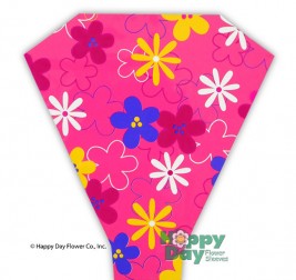 Bright and Fun Crazy Daisy Flower Sleeve