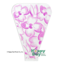 Flora Flower Sleeve with Soft Painted Flowers in Purple