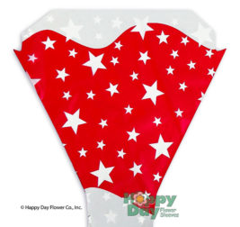 Red Stars Flower Sleeves