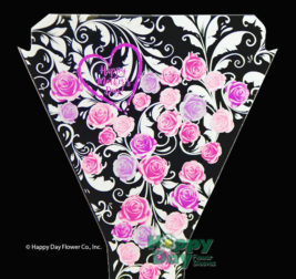 Pretty Roses and Scrolls Transparent Flower Sleeve for Mother's Day