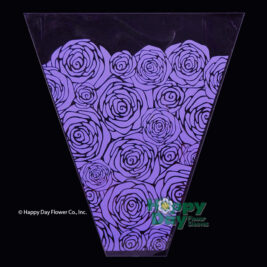 NEW Rosy Purple Flower sleeve-Rose pattern