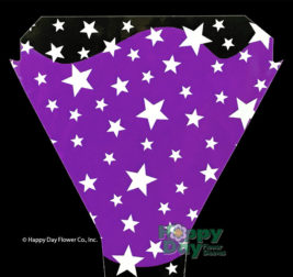 Purple Stars Flower Sleeves for Holiday