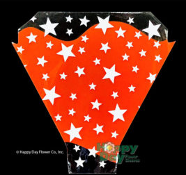 Orange Stars Flower Sleeve for Holiday