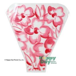 NEW Flora Flower Sleeve with Soft Painted Flowers in Red