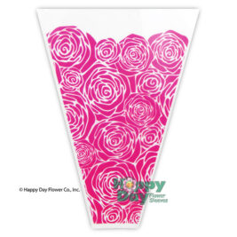 NEW Rosy Pink Flower sleeve-Rose pattern