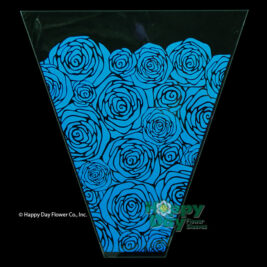 NEW Rosy Blue Flower sleeve-Rose pattern