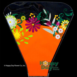 NEW Joy Orange Floral Graphic Print Flower Sleeve