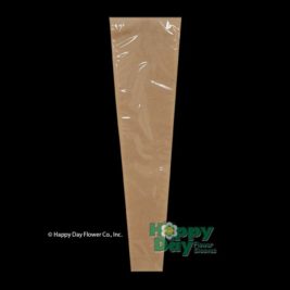 NEW Clear Bopp Front Kraft SINGLE Sleeve