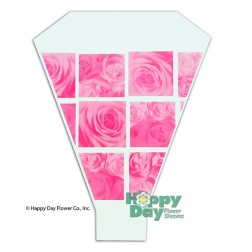 Photoreal roses in windown layout sleeve