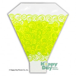 Curly Sleeve design in Lime Combo