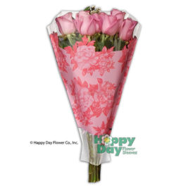 Chique Pink Flowere sleeve is perfect for your bouquet