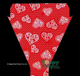 Valentine's Day Sleeve Printed on Silver Foil