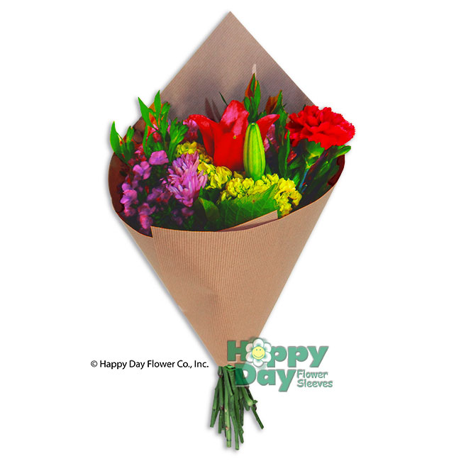 Natural Kraft Wrap Sheets, Biodegradable & Recyclable -  -Flower sleeves wraps & rolls-Wholesale floral packaging &  supplies