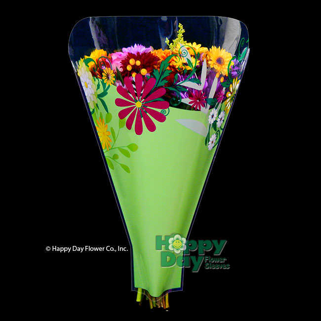 9746-1 Joy Green 13in, 17in Flower Sleeves
