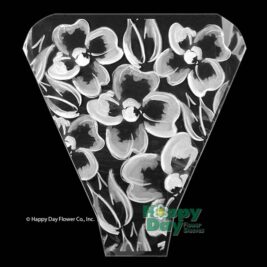 NEW Flora Flower Sleeve with Soft Painted Flowers in White