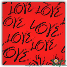 NEW Patterned Love Red Sheet