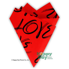 NEW Patterned Love Red Sheet