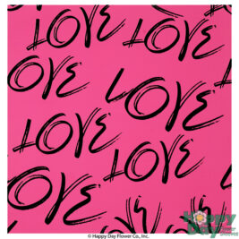 NEW Patterned Love Fuchsia Sheet