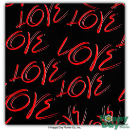 NEW Patterned Love Black Sheet